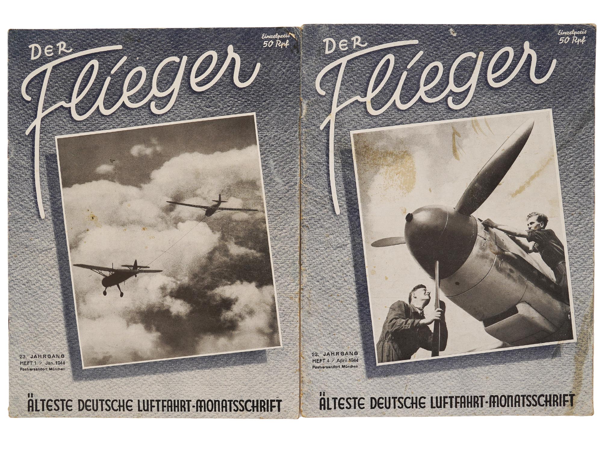 NAZI GERMAN DER FLIEGER AVIATION MAGAZINE ISSUES PIC-2